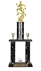 2 Post <BR>Male Motion Track Trophy<BR> 18-22 Inches<BR> 10 Colors