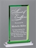 Green Billboard<BR> Premium Glass Trophy<BR>8.75 Inches