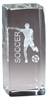 Jr. Collegiate<BR> Male Soccer<BR> Crystal Trophy<BR> 4.5 Inches