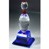 Premium Bowling Pin<BR> Crystal Trophy<BR> 10 Inches