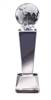 Galaxy Globe<BR>Premium Crystal Trophy<BR> 8.75 Inches