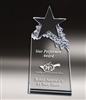 Star Mountain<BR> Premium Crystal Trophy<BR> 8.75 Inches