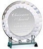 Prudence Plate<BR> Premium Crystal Trophy<BR> 6 or 8 Inches