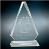 Premium Triangle<BR> Crystal Trophy<BR> 8 or 11 Inches