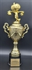 Monaco Gold Cup<BR> Pumpkin Head Scarecrow <BR> Halloween Trophy <BR>13.5-17 Inches