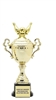 SPECIAL BUY<BR>Monaco Gold Cup<BR> Bowling Ball and Pins Trophy<BR> 9.5-10.5 Inches