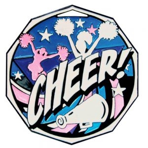 Decagon Cheer Medal<BR> 2 Inches