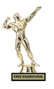 Male Bodybuilding Trophy<BR> 6.25 Inches