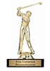 Male Golfer<BR> Gold Trophy<BR> 6.5 Inches
