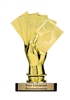 Poker Hand<BR> Gold Trophy<BR> 5 Inches
