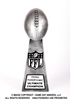 Silver Lil Vince<BR> Football Trophy<BR> 10.75 Inches