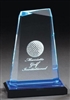 Executive Gem<BR> Blue Acrylic Trophy<BR> 7 Inches