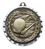 Diamond Cut<BR> Golf Medal<BR> Gold/Silver/Bronze<BR> 2 Inches