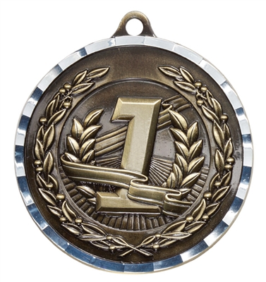 Diamond Cut<BR> 1st Place Medal<BR> Gold<BR> 2 Inches