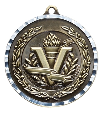 Diamond Cut XXL<BR> Victory Medal<BR> Gold/Silver/Bronze<BR> 2.75 Inches