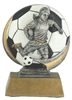 Mini Color Motion<BR> Female Soccer Trophy<BR> 5 Inches