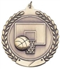 Die Cast XXL<BR> Basketball Medal<BR> Gold/Silver/Bronze<BR> 2.75 Inches