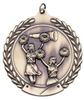 Die Cast XXL<BR> Cheerleading Medal<BR> Gold/Silver/Bronze<BR> 2.75 Inches