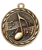 Music Medal<BR> Gold<BR> 2 Inches