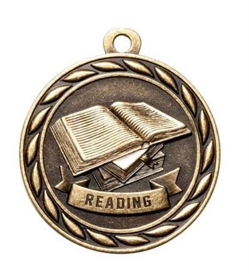 Reading Medal<BR> Gold<BR> 2 Inches