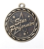 Star Performer Medal<BR> Gold Only<BR> 2 Inches
