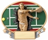 Male Tennis Explosion<BR> Plaque or Trophy<BR> 6 Inches