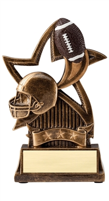 Star Football Trophy<BR> 6 Inches