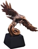 Soaring Bronze<BR> Eagle Trophy<BR> 12.5 Inches