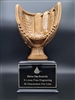 Up to 16 Year<BR>Premium Bronze <BR>Baseball/Softball Trophy<BR>17.25 Inches