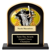Ebony Stand Up<BR> Softball Award<BR> 10" x 12"