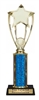 Single Column<BR> 4 Post Star Trophy<BR> 10-12 Inches<BR> 10 Colors