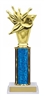 Single Column Trophy <BR> Explosion Bowling <BR> 10-12 Inches<BR> 10 Colors