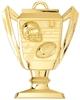 Trophy Football Medal<BR> Gold/Silver/Bronze<BR> 2.75 Inches
