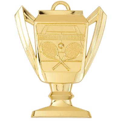 Trophy Tennis Medal<BR> Gold/Silver/Bronze<BR> 2.75 Inches
