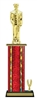 Wide Column with Trim<BR> Dress Fireman Trophy<BR> 12-14 Inches<BR> 10 Colors