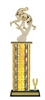 Wide Column with Trim<BR> Motion Wrestler Trophy<BR> 12-14 Inches<BR> 10 Colors