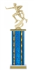 Wide Column<BR> Male Motion Flag Football Trophy<BR> 12-14 Inches<BR> 10 Colors