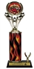 Wide Column Trophy - 1 Trim<BR> Chili Insert or Custom Logo<BR> 12-14 Inches<BR> 10 Colors