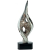 Twisted Spire<BR> Art Glass Trophy<BR> 15 Inches