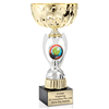 Gold Softball <BR> Or Custom Logo<BR> Metal Trophy Cup<BR> 11.75 to 13  Inches