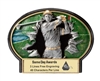 Burst Thru Male Golf <BR>Wall Plaque or Stand Up Trophy<BR> 7 1/4" x 5.5"