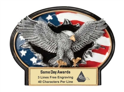 Burst Thru Eagle <BR>Wall Plaque or Stand Up Trophy<BR> 7 1/4" x 5.5"