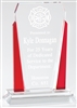 Red Victory<BR> Premium Crystal Trophy<BR> 7 or 8.25 Inches