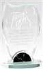 Half Moon <BR> Green Crystal Trophy<BR> 7.5 or 9 Inches