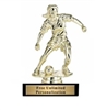 Soccer Dribble<BR> Female Trophy<BR> 6 Inches
