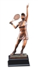 Bronze Gallery<BR> Female TennisTrophy<BR> 17.5 Inches
