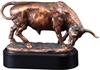 Bronze Gallery<BR> Bull Trophy<BR> 6" Tall x 9" Wide