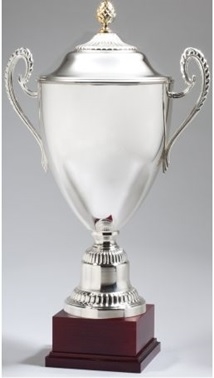 Italian Made Premium Sorrento<BR>Silver Trophy Cup<BR> 22-26 Inches