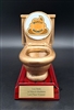 1-L Series<BR>Toilet Bowl Trophy<BR>"You Stink<BR> at March Madness"<BR>Or Custom Logo