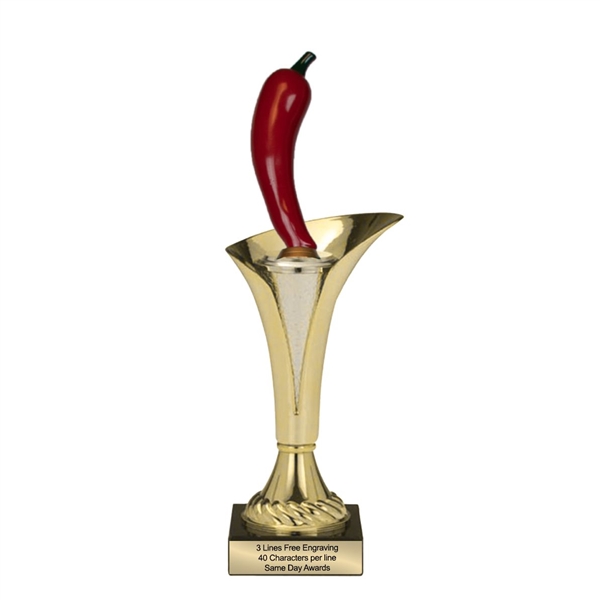 Typhoon Trophy Cup<BR> Chili Pepper<BR> 11.5 or 14.5 Inches